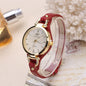Fashion Women's Round Quartz Watch Leather Strap Casual Ladies Wristwatches Clock Gift Reloj Mujer