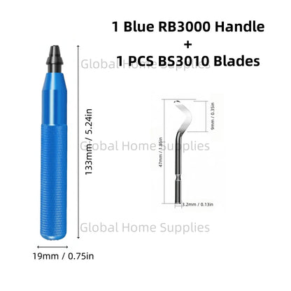 Deburring Tool RB3000 with 1 or 11 High Speed Steel Swivel Blades BS1010 BS1018 BK3010 BS3010 360 Degree Rotary Head Burr Remove