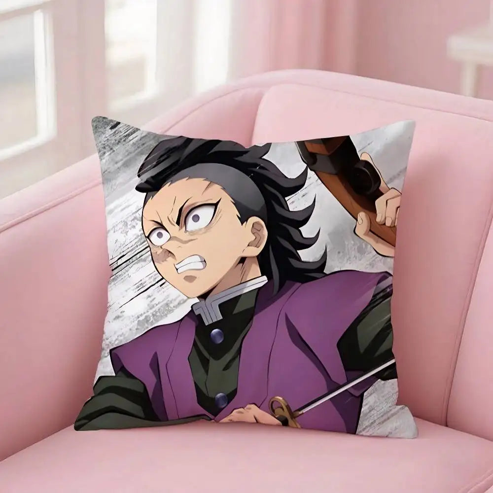 Cool G-genya Shinazugawa Pillow Case Pillow Cover Decorative Pillowcases Cushions Pillowcase Ornamental Pillows For Living Room