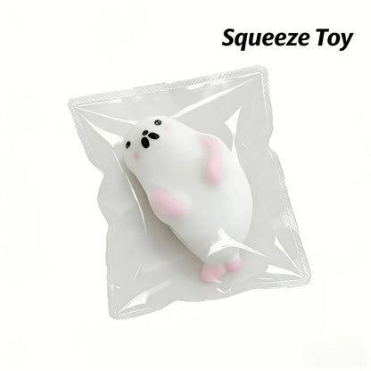 Taba Chubby Seal Squeeze Toy, Plush Seal Kneading Fun Soft Squeeze and Stress-relieving Toy, Cute Desk Decoration, Festival Gift