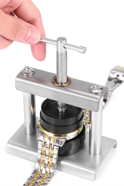 Watch Tool Repair Professional  Back Cover Presser Set 12pcs/18pcs Case Presser Fitting Dies Metal Watchmaker Maintenance Tools