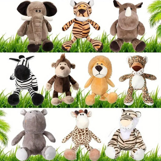 10 Pcs Stuffed Giraffe Plush Animal Toy, Super Soft Animal Toy with Realistic Details, Great for Kids and Baby Nurseries