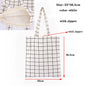 Canvas Cotton bag grocery handbag Foldable Fabric tote bag portable Storage organizer Shopping bag for woman Cloth organizer bag