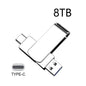 Metal Pendrive 2TB USB 3.0 Type-C Interface High Speed Pen Drive 8TB 4TB Large Capacity Mechanical Style Memoria USB 16TB U Disk