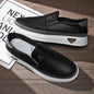 Men's Loafers for Spring, Large Size, Round-Toe Men's Moccasins, Slip-On Casual Shoes, Simple and Lightweight