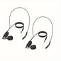 Headset microphone with noise-canceling earpiece, compatible with belt-pack transmitter, ideal for teaching and conferences.