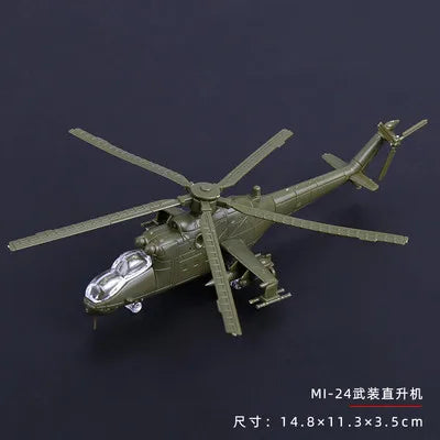 4D 27 Styles 1:144 Fighter Assembly Model Plastic Glue Free Plane Armed Helicopter Reconnaissance Aircraft Model Toy