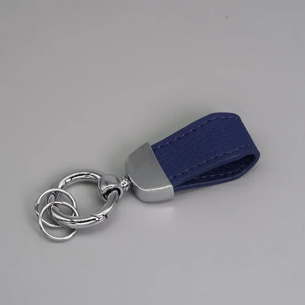 Short Lovely Leather Keychain Vintage Personalized Keyring Custom Logo Name Car Key Holder Chain Laser Engrave Women Charm Gift