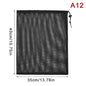 Black White Durable Mesh Drawstring Bag Storage Pouch Multi Purpose Home Travel Outdoor Activity Laundry Bag Stuff Sack