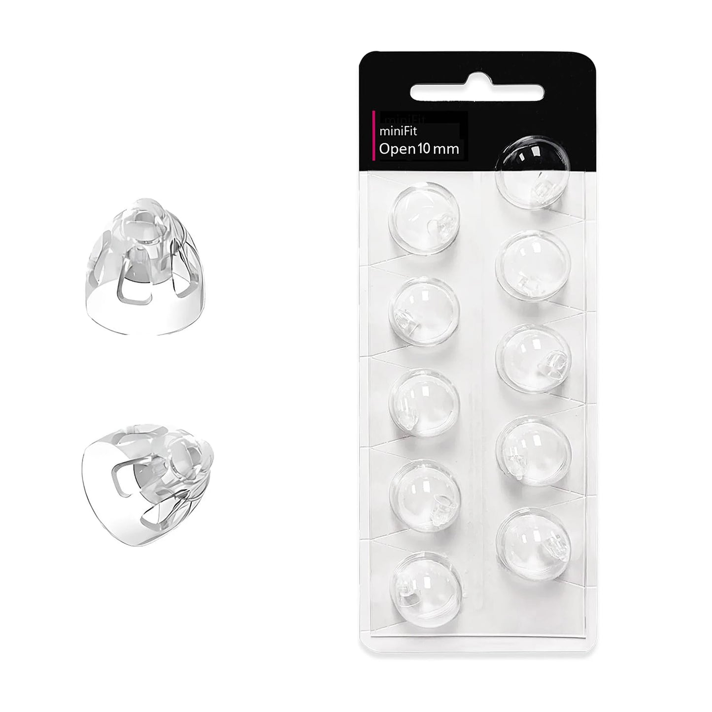 Open Vent  Hearing Aid Domes for Oticon Minifit, Ear Caps Replacements Parts Accessories Domes for Oticon Hearing Aid