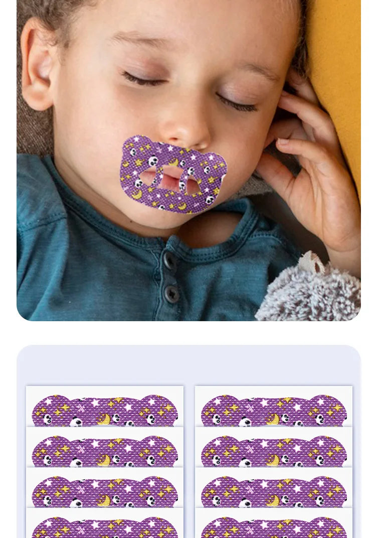 30Pcs Anti-Snoring Stickers Children Adult Night Sleep Lip Nose Breathing Improving Patch Mouth Correction Orthosis Tape