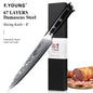 F.YOUNG Professional Kitchen Knives Damascus Steel Japanese Chef Knife Slicer Sashimi Utility Fruit Cooking Kitchenware Utensils