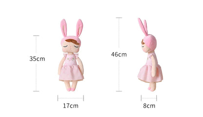 Original Metoo 35cm Angela Pastoral Style Bunny Plushie Doll Child Hug Soft Stuffed Toys For Baby and Kids Birthday Gifts