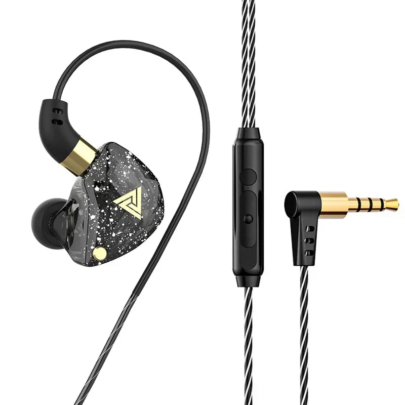 QKZ CK5 FiLe Wired Earphone Professional Gaming And Sports Noise Cancelling Headphones with Microphone HiFi Music Earphone
