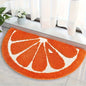 VIKAMA orange semi-circular bathroom floor mat anti slip quick drying bathroom shower room carpet modern bathroom decoration