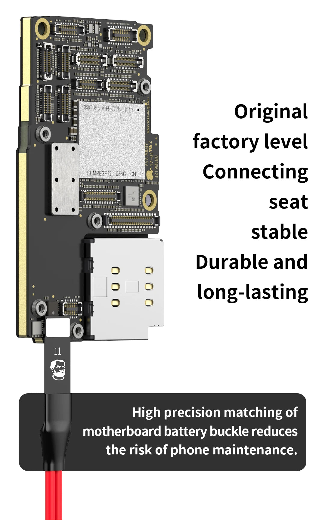 MECHANIC Phone Power Air Boot Line DC Power Supply Test Cable for iPhone 7-11 12 13 14 15 16 Pro Max Motherboard Activation Cord