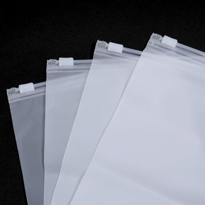 5/10pcs Travel Frosted Ziplock Bag PE Storage Bag Plastic Zipper Translucent Bag Ziplock Bag Packaging Bag