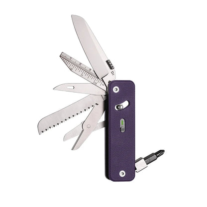 ROXON S503G Flex Companion Tool Modular Design and Customizable Pocket Tool, Preinstalled with 8 Essential Tools (1/4" Bit Drive