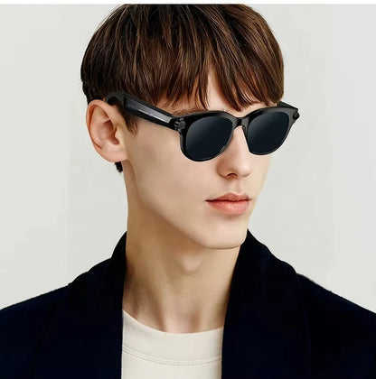 Lenovo AI Smart Sunglasses 8K HD 1600W Dual Camera Real Time Translation Bluetooth Calling Audio Video Music Playback Glasses