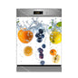 Water Splash Delicious Fruit Printed Dishwasher Sticker Wallpaper Kitchen Waterproof Dishwashing Cabinet Cover Decal Poster