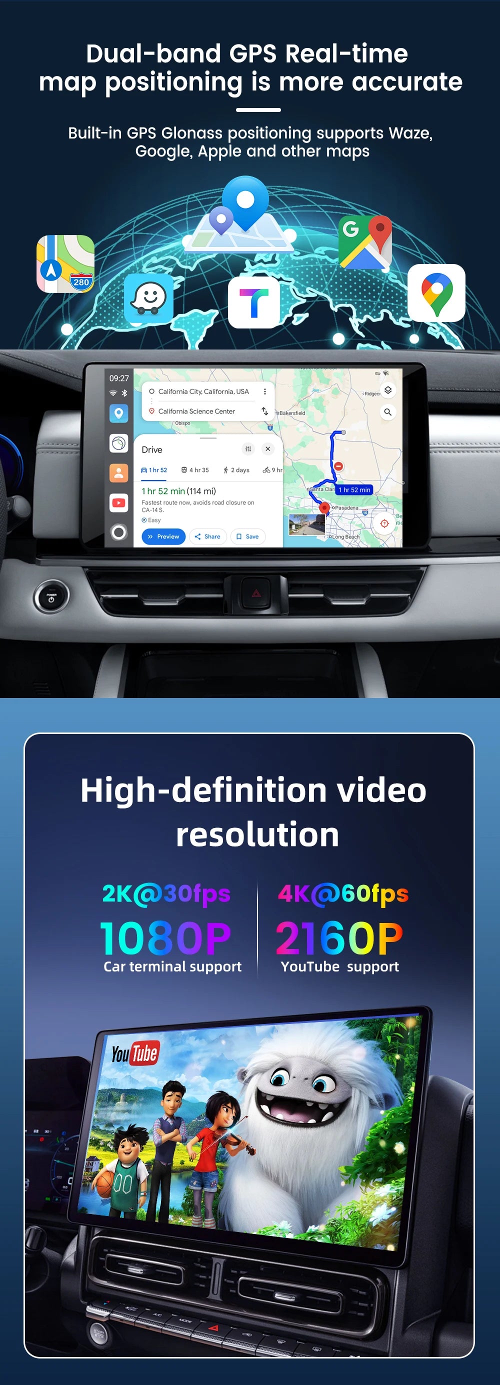 2026 Android 15 Tbox Ultra 8GB+128GB CarPlay Ai Box 4G LTE Wireless CarPlay Android Auto GPS SM6350 8-Core For Netflix YouTube