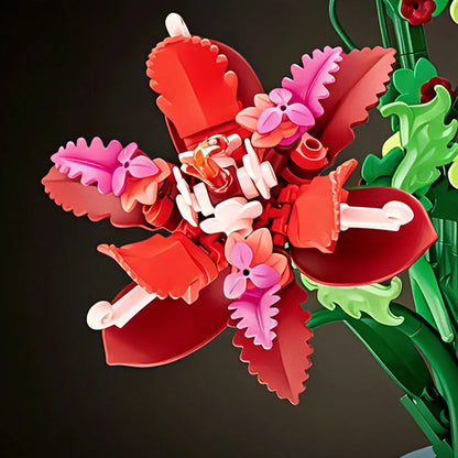 2026 New Moc 505 Pcs Bouquet Model Assembly Building Block Educational Adults Kid Toys Flowers Bricks Set Desktop Ornament Gifts