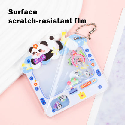 Custom Shaker Keychain Anime Cartoon Logo Acrylic Key Chain Photo Customized Transparent Printing Design Game Keychains for Gift