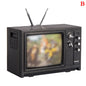 Mini Retro TV Miniature Ornaments DollHouse Toy Ornaments 5.7 * 2.4 * 3.4cm