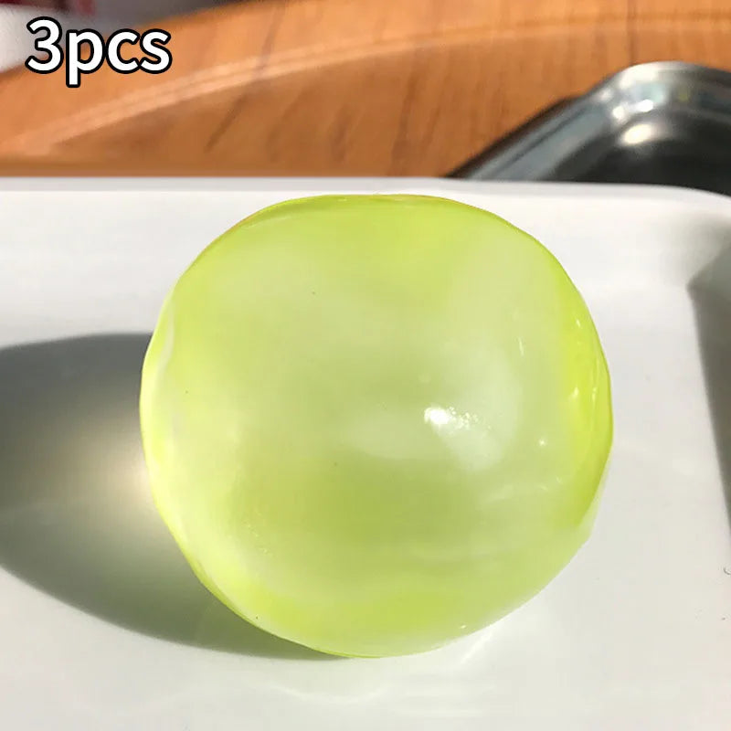 1/3pcs Cute Translucent Coconut Oil Squeeze Ball Appearance Plasticity Slow Rebound Stress Relief Fidget For Kids & Adult 6*6CM