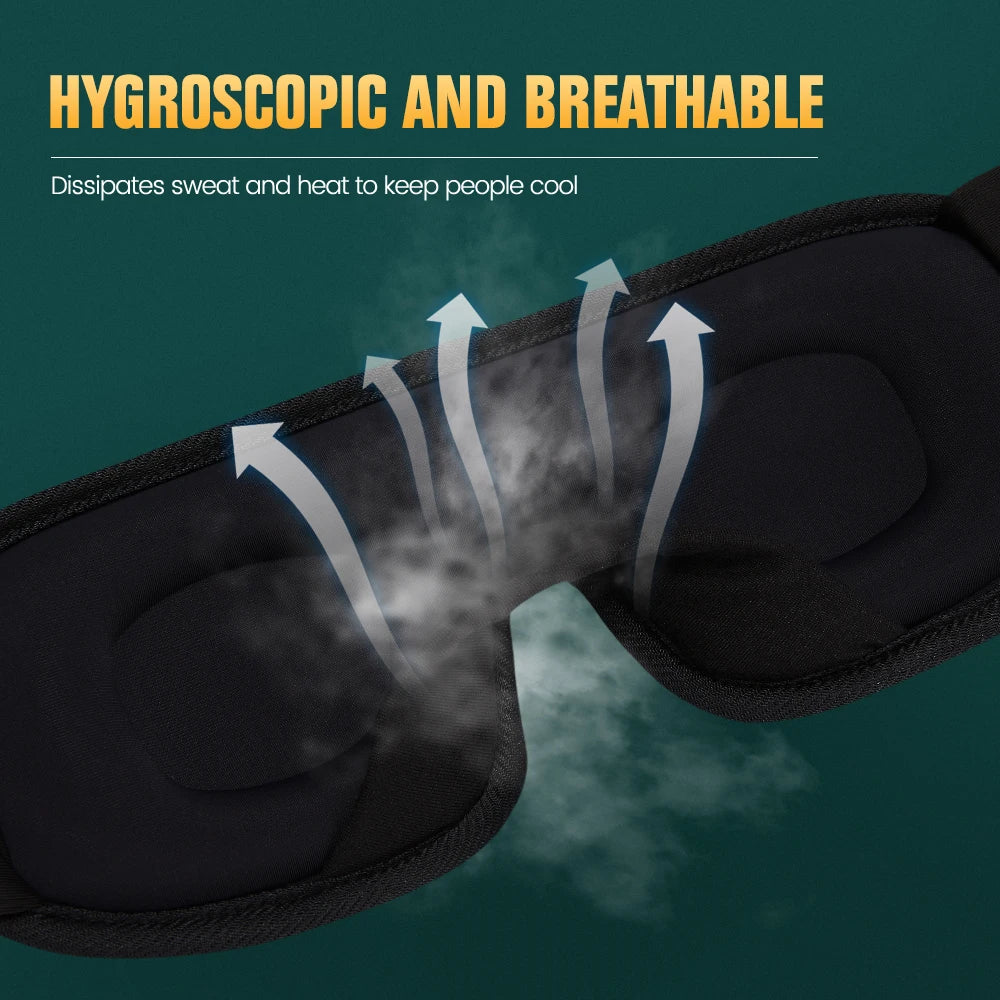 3D Sleep Mask Blindfold Sleeping Aid Eyepatch Eye Cover Sleep Patches Eyeshade Breathable Face Mask Eyemask Health Care for Rest