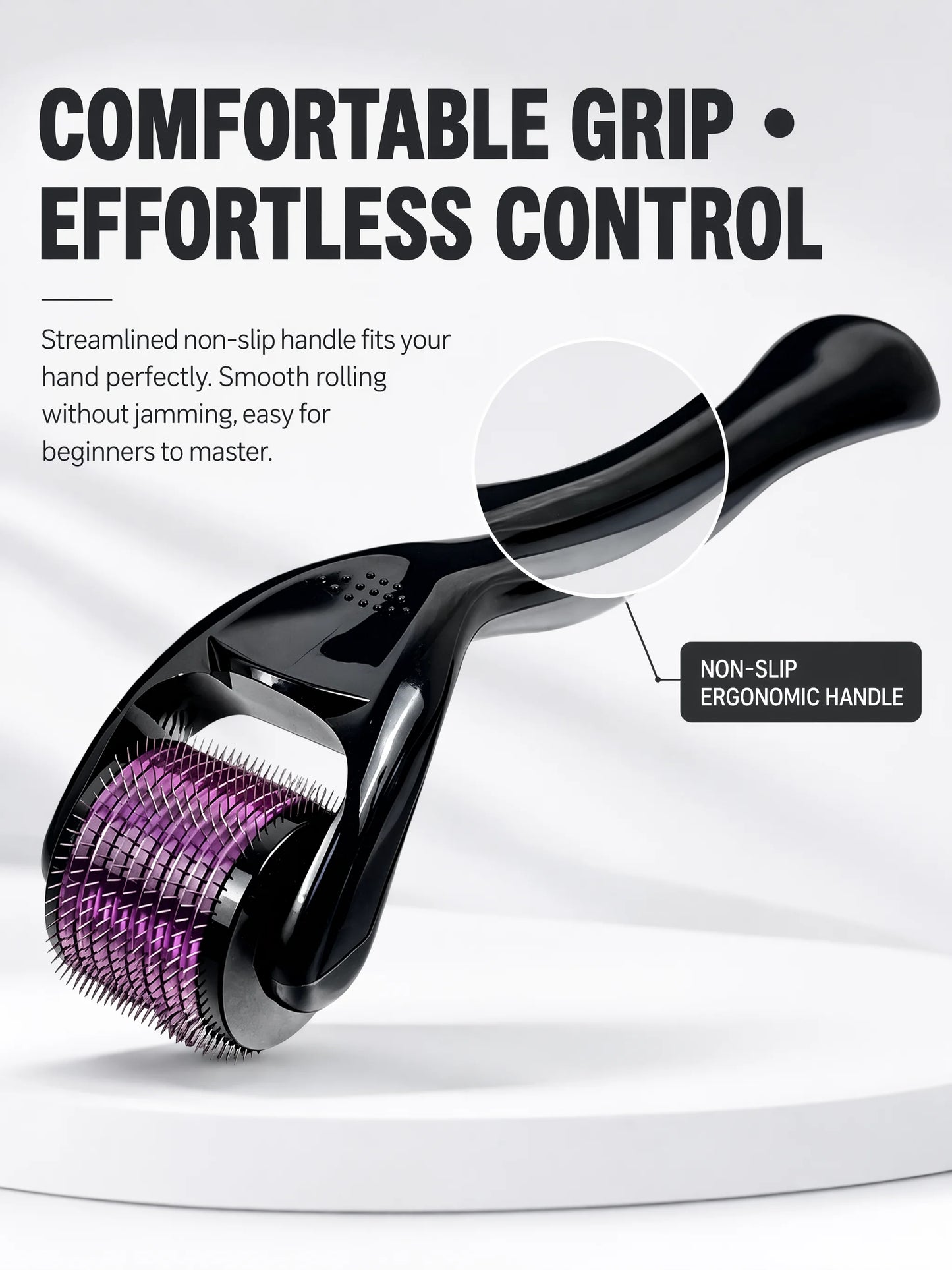 540 Titanium Derma Roller 0.2/0.25/0.3mm Micro Needling Roller for Hair Regrowth Beard Growth Skin Care Anti Aging