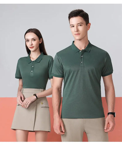 2025 Summer Causal Polo Shirt Custom Logo Printed Text Picture Brand Embroidery Personal Design Breathable Men And WomenTops