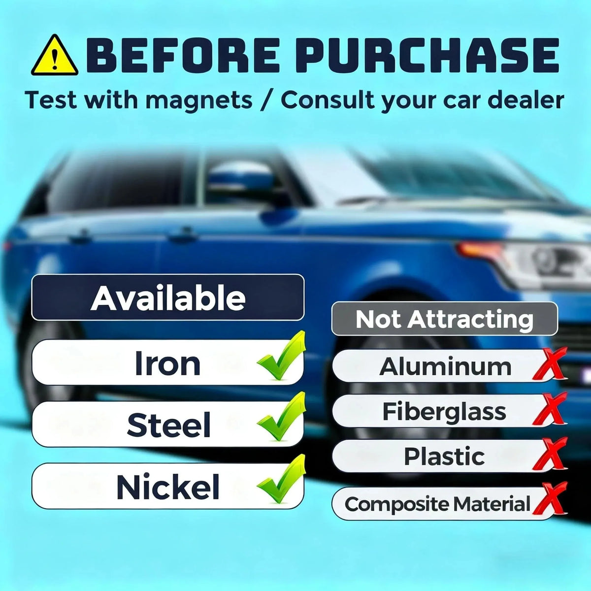 Custom Car Magnet Stickers, Durable Car Magnets, Perfect for Commercial Vehicle Advertising, Customize Your Logo