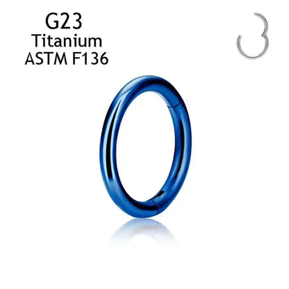 Classical Nose Rings G23 Titanium Anodizing Piercing Body Jewelry Basic Earrings Sexy Septum Piercing Nariz Gifts Safe Piercing
