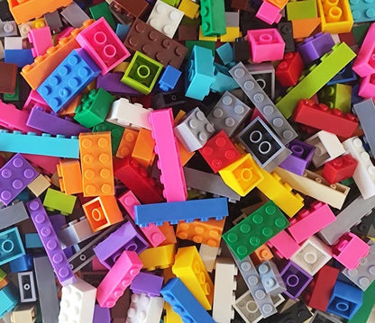120Pcs Building Blocks Bulk Lot Pack Sorted By Color Bricks Block Plate Toys Small Particles Bulk Compatible Legoeds DIY Kit