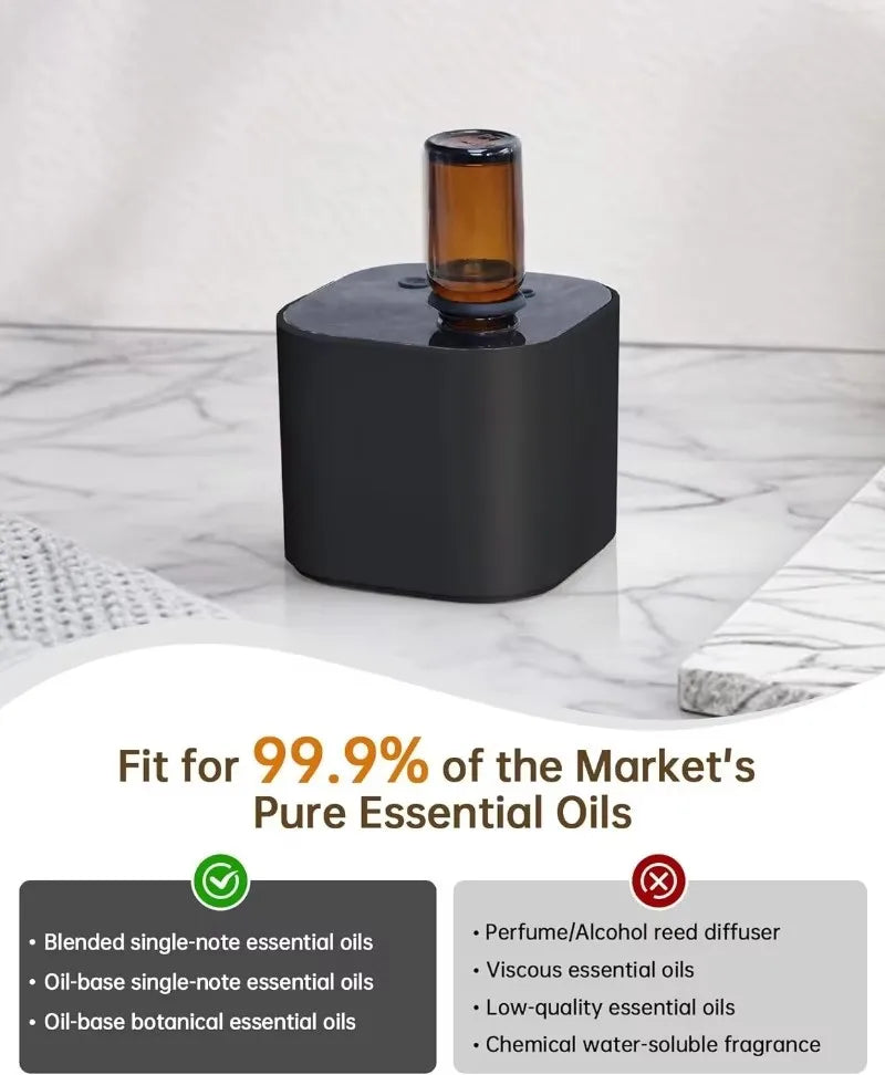 USB Rechargeable Waterless Aroma Diffuser Portable Fragrance Diffuser Smell Distributor Electric Smell for Home Office