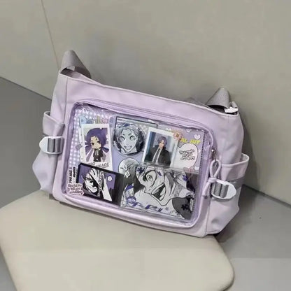 Daily Versatile Y2k Ulzzang Ita Bag One Shoulder Class Crossbody School Bag Harajuku Girls' Large Capacity Casual Itabag