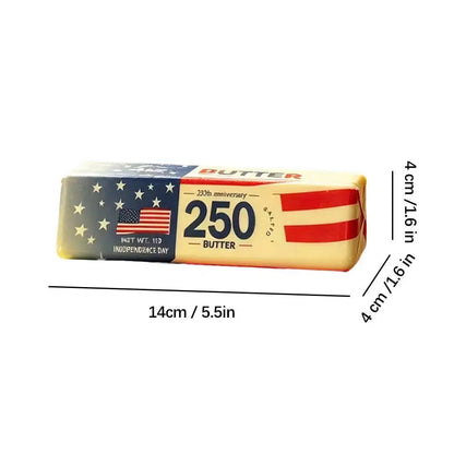 Assorted Butter Stick Squeeze Toy Slow Rebound Soccer Themed Cheese Bar Box Fidget Stress Relief Decor Game Squeeze Prank Toy