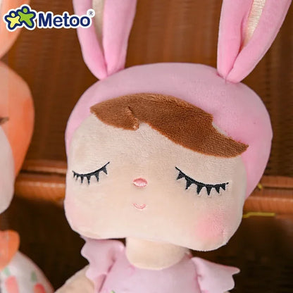 Original Metoo 35cm Angela Pastoral Style Bunny Plushie Doll Child Hug Soft Stuffed Toys For Baby and Kids Birthday Gifts