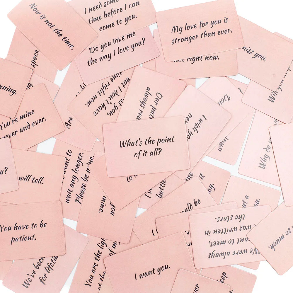 45pcs Twin Flame Love Notes Oracle Cards - 10.3×6cm Fortune Telling Deck Relationship Insights Table Board Game for Parties