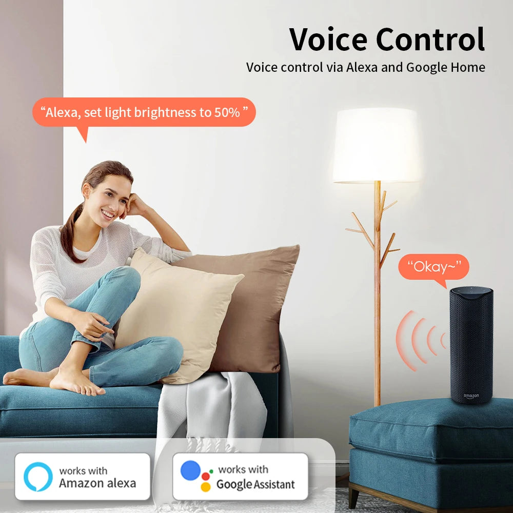 TNCE Tuya wifi Dimmer ZigBee Module Supports 2 Way Control LED Lights Dimmable Switch Work with smart life app Alexa Google Home