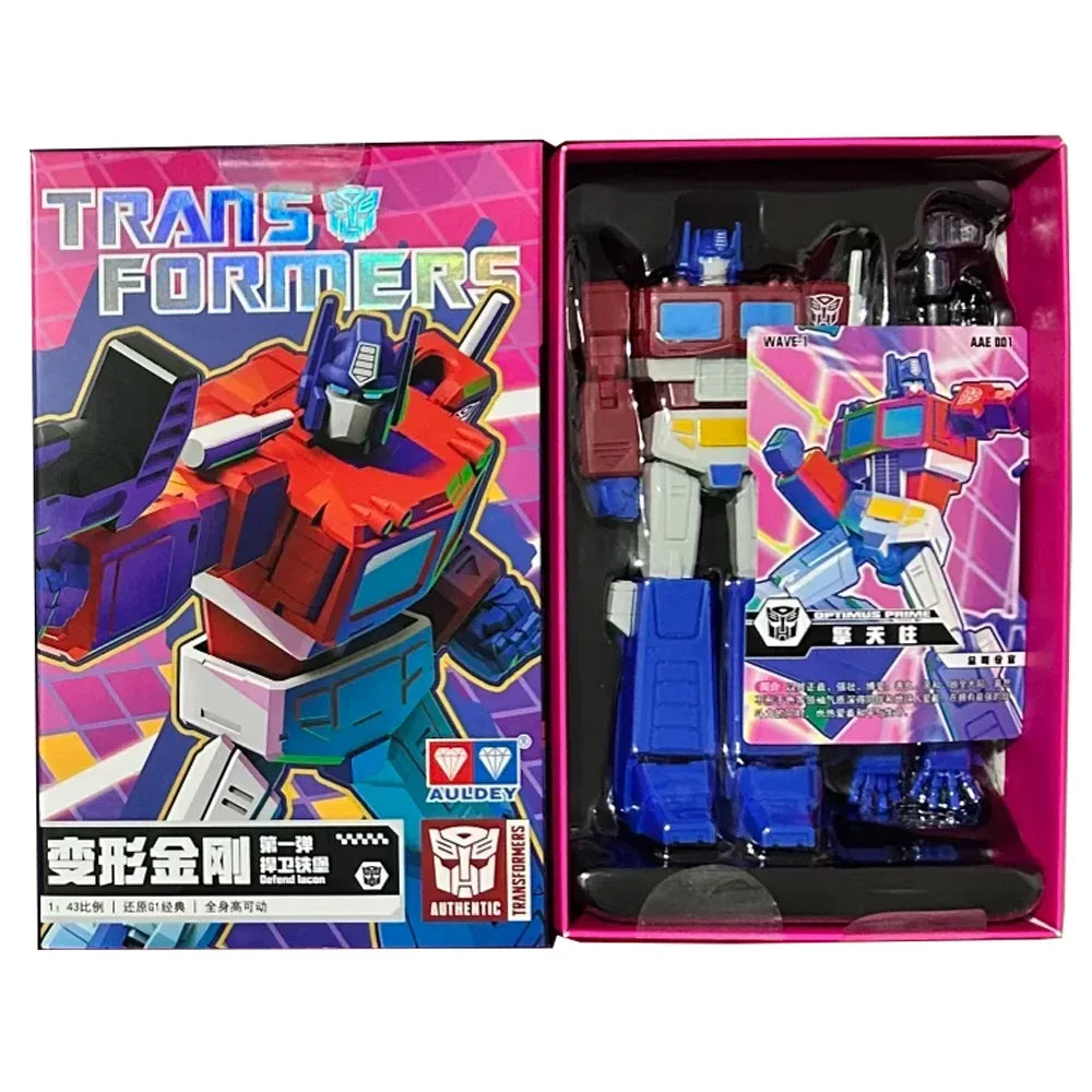 Blind Box Transformers Articulated Figure - AULDEY AAE Optimus Prime Soundwave Multi-Pose Action Model Display Gift for Kids