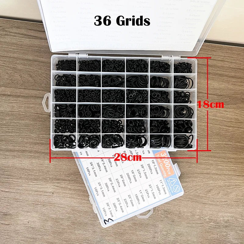 O Ring NBR Seal Washer Plumbing Gasket Thickness 1/1.5/2.0/2.4/3.1/4.0 Nitrile Butadiene Rubber Spacer Oil Resistance Oring Kit