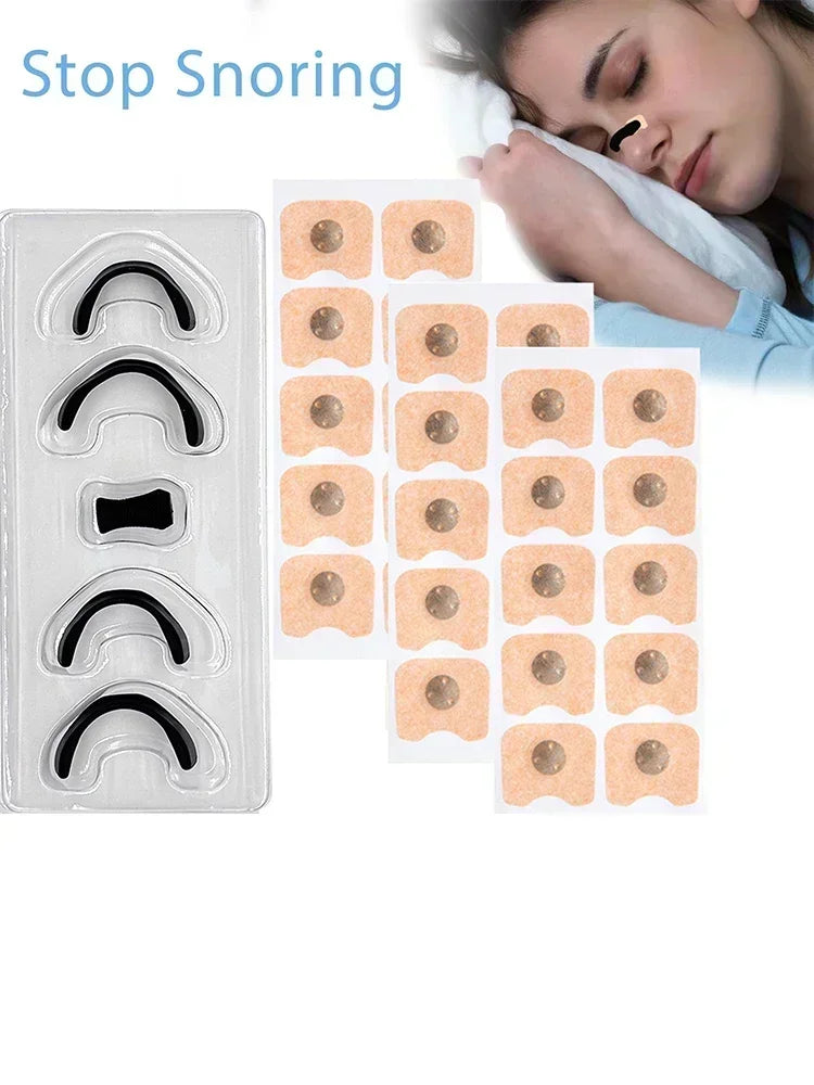 2026Anti-Snoring Nasal Strips Kit Magnetic Nose Strips for Nasal Breathing Dilators Sports Air Improvement And Better Sleeping