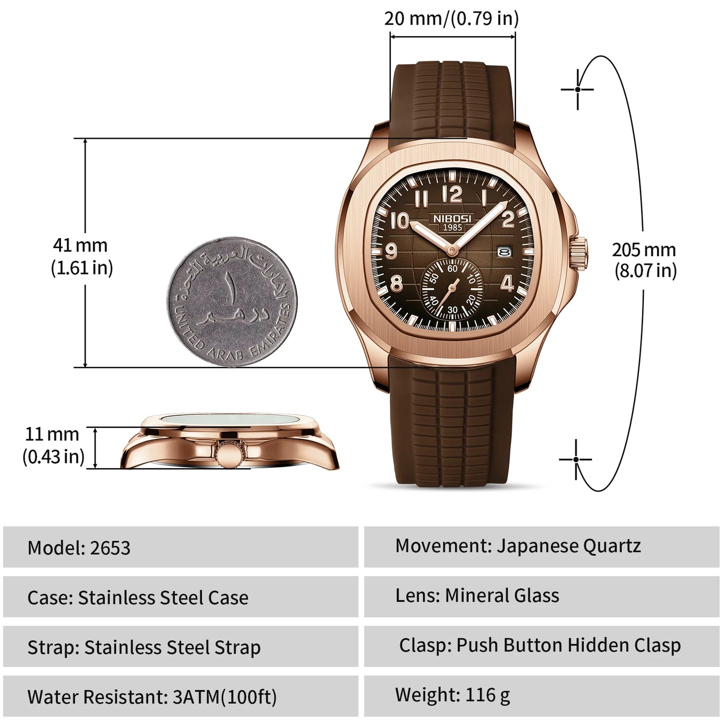 NIBOSI Sport Mens Watches Top Brand Luxury Auto Date Watch Men Waterproof Luminous AQUANAUT Quartz Watches for Men Reloj Hombre
