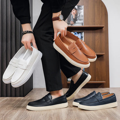 Anti-Tired Slip on Loafers Quick Slip on Construction, Breathable Lining Resist Moisture, Flexible Sole for Smooth Comfort Steps