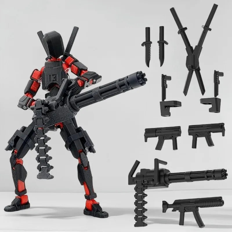 T13 Titan 13 Action Figure Set Robot Action Figure 3D Printed Robo 13 Action Fidget Toys For Collectors Desktop Decorations