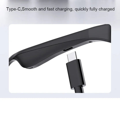 Lenovo New AI Smart Glasses Bluetooth V5.3 Sunglasses Glasses with Audio Mic AI Calling Real-time Smart Sunglasses for Men Women