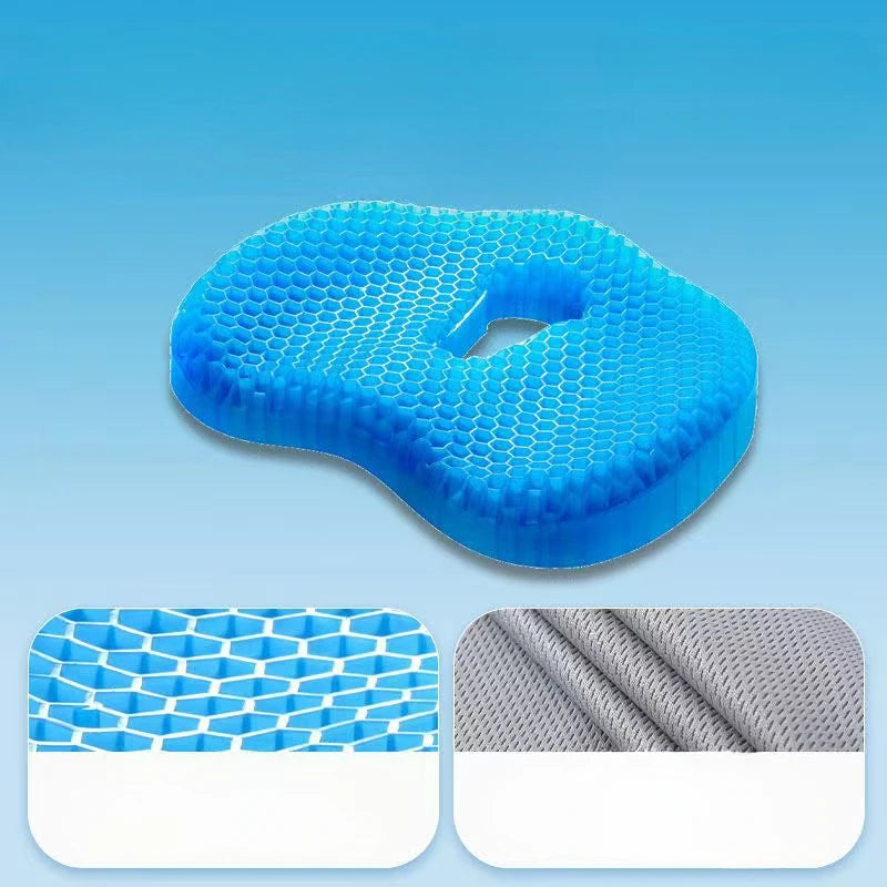 Gel U-shaped Seat Cushion, Comfortable Soft Ergonomic for Long Sitting, Multifunctional Chair Cushion