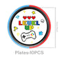 New Game Theme Birthday Party Supplies Decoration Paper Plates Cup Napkin Tablecloth Banner For Baby Shower Decor Supplies Gifts